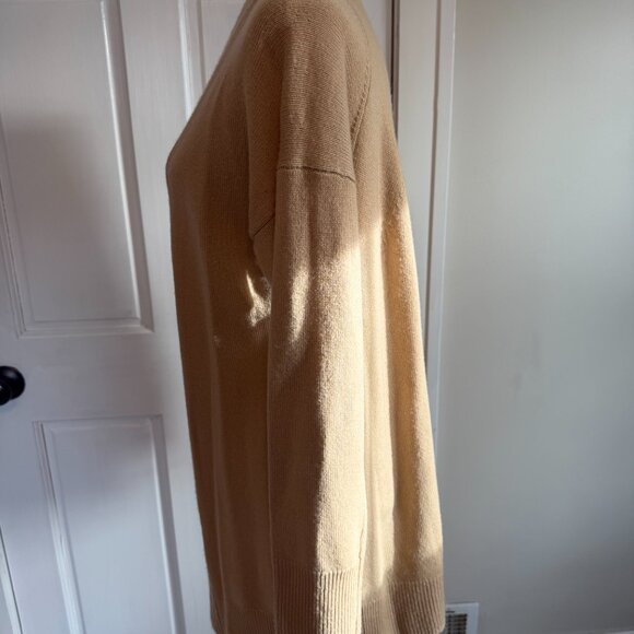 vince | camel wool and cashmere cardigan | size medium - Picture 3 of 6